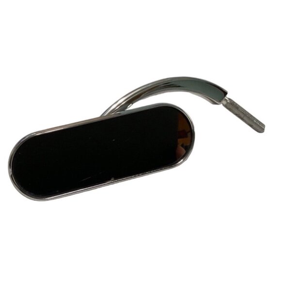 Arlen Ness Motorcycle Oval Micro Mirror Left Side Rear View Chrome - Picture 1 of 6